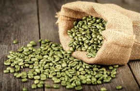 green coffe (zelená káva) v pytli