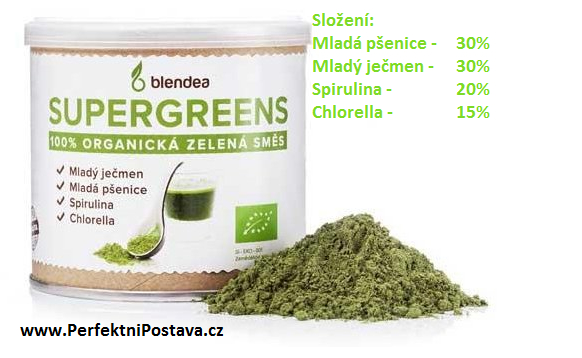 blendea složení supergreens