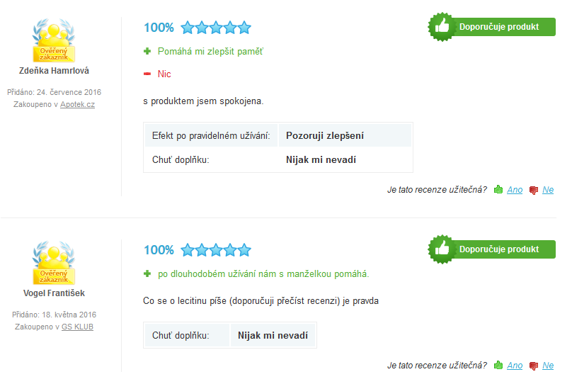 GS Lecitin 1200 cps.140 recenze