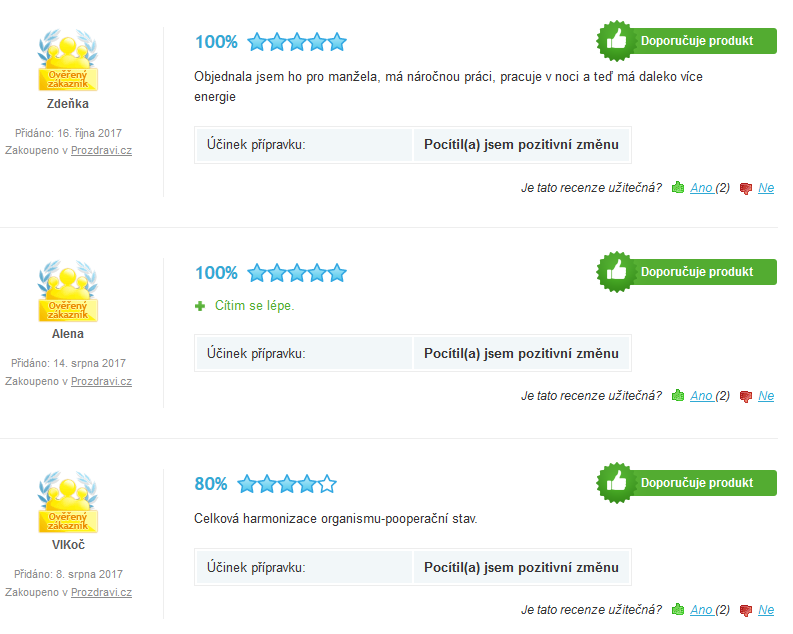 Natural Medicaments Ženšen recenze