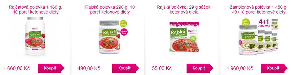 proteinová dieta - ketofit polévky