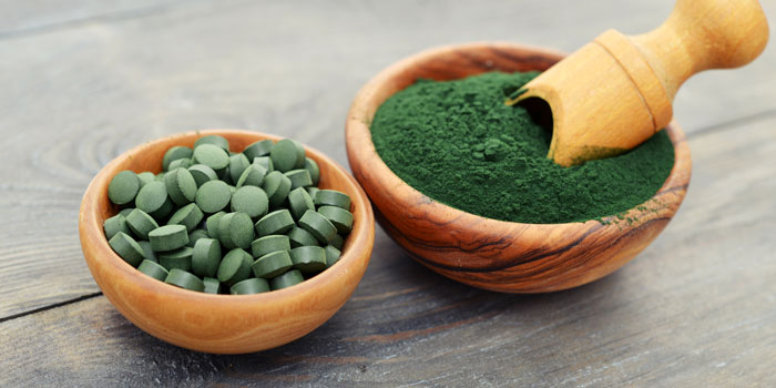 spirulina prášek