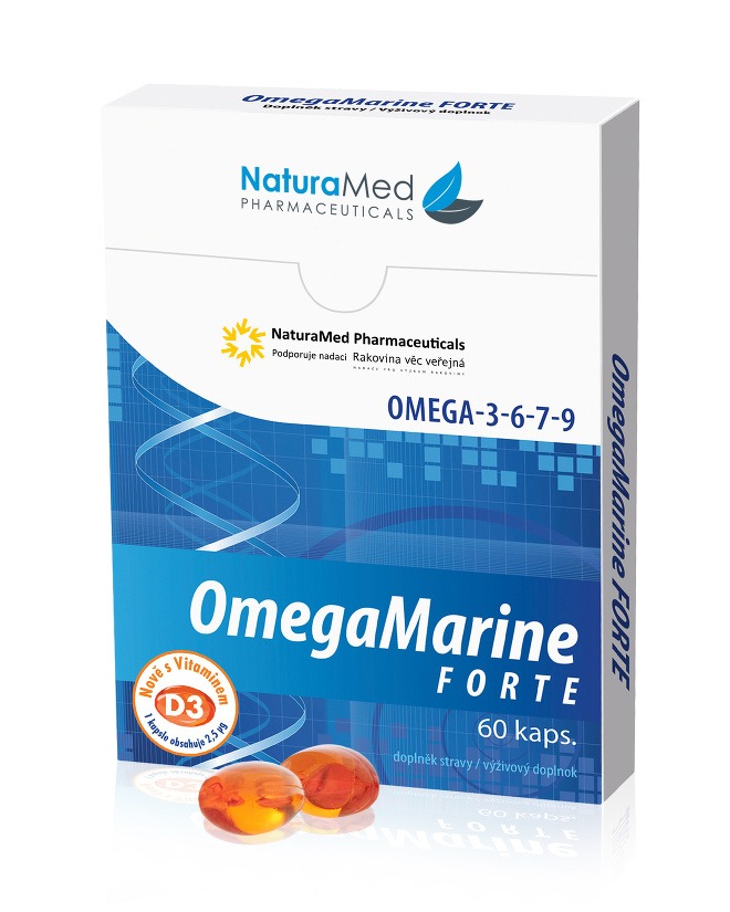 OmegaMarine Forte Natura med 60 kapslí