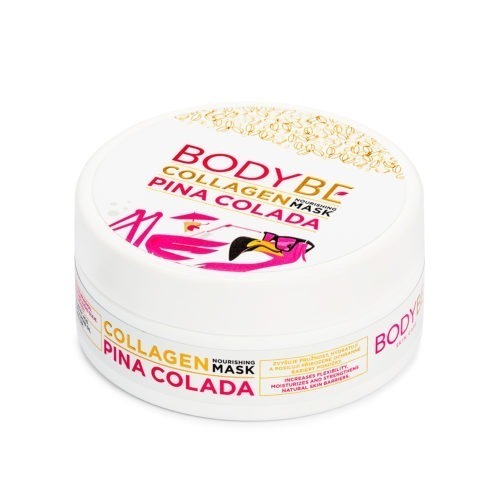 BODYBE – Kolagenová vyživující maska s kyselinou hyaluronovou – Piña Colada (150ml)