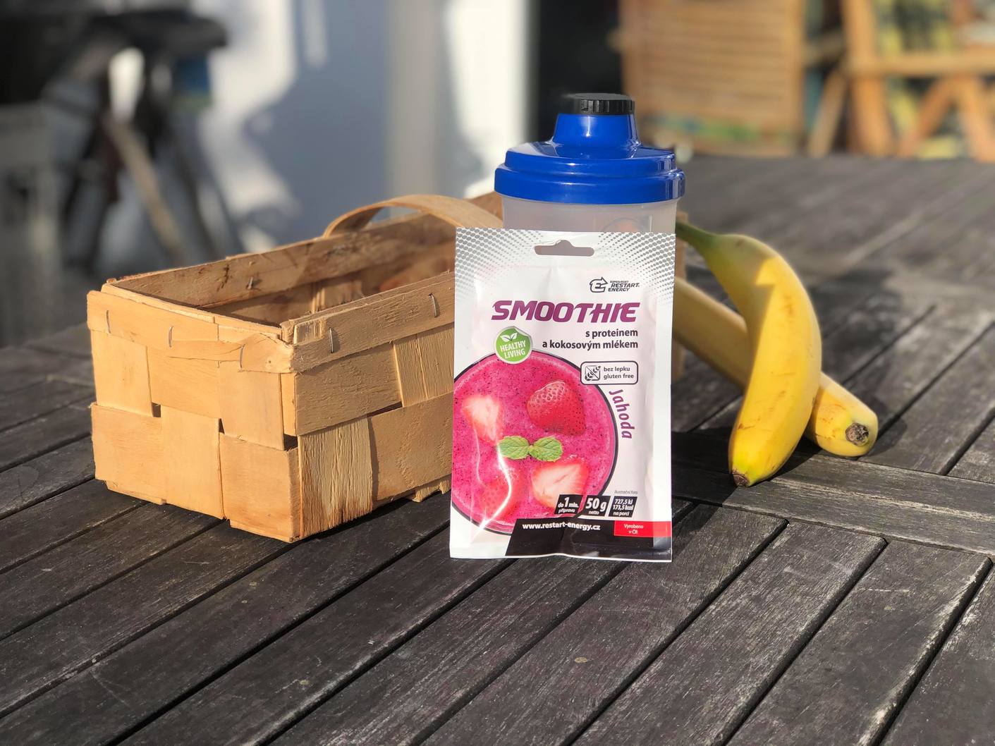 jahodové smoothie restart energy