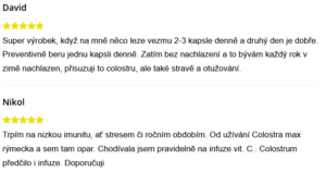 Colostrum zkušenosti uživatelů