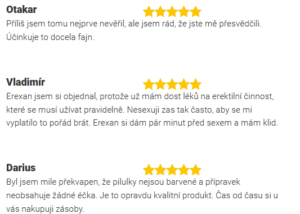 Zkušenosti lidí s Erexanem