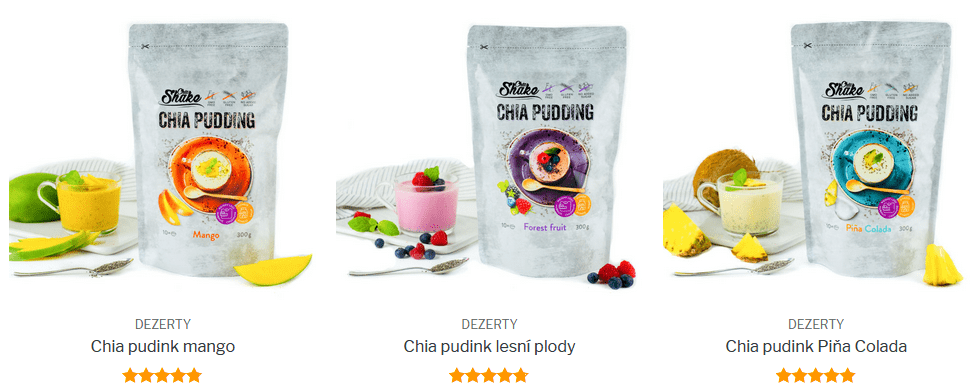 chia shake puding