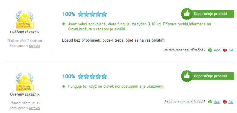 Zkušenosti s KetoMix dietou