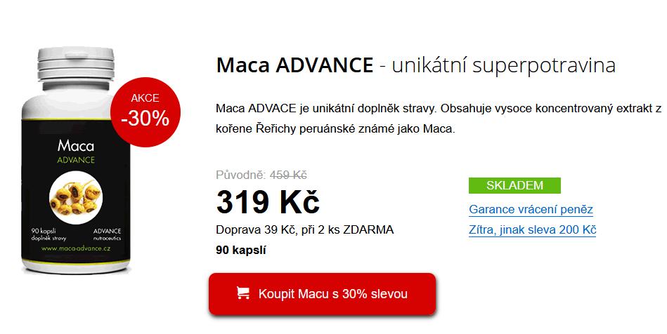 maca advance recenze