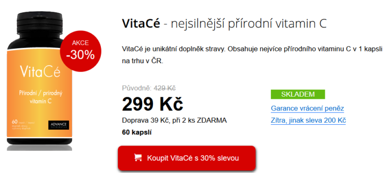 Recenze na VitaCé advance nutraceutics