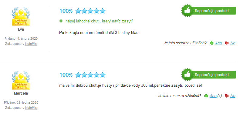 KetoMix zkušenosti Heureka