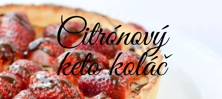 Citrónový keto koláč