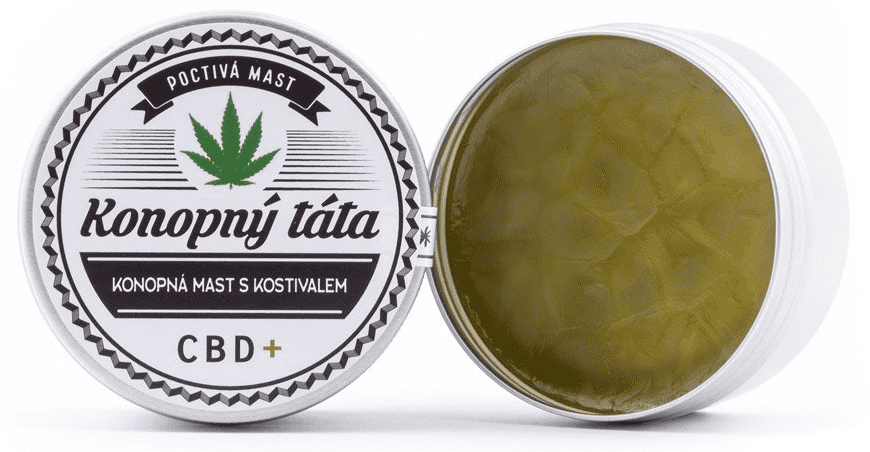CBD konopná mast s kostivalem (80 ml) Konopný Táta