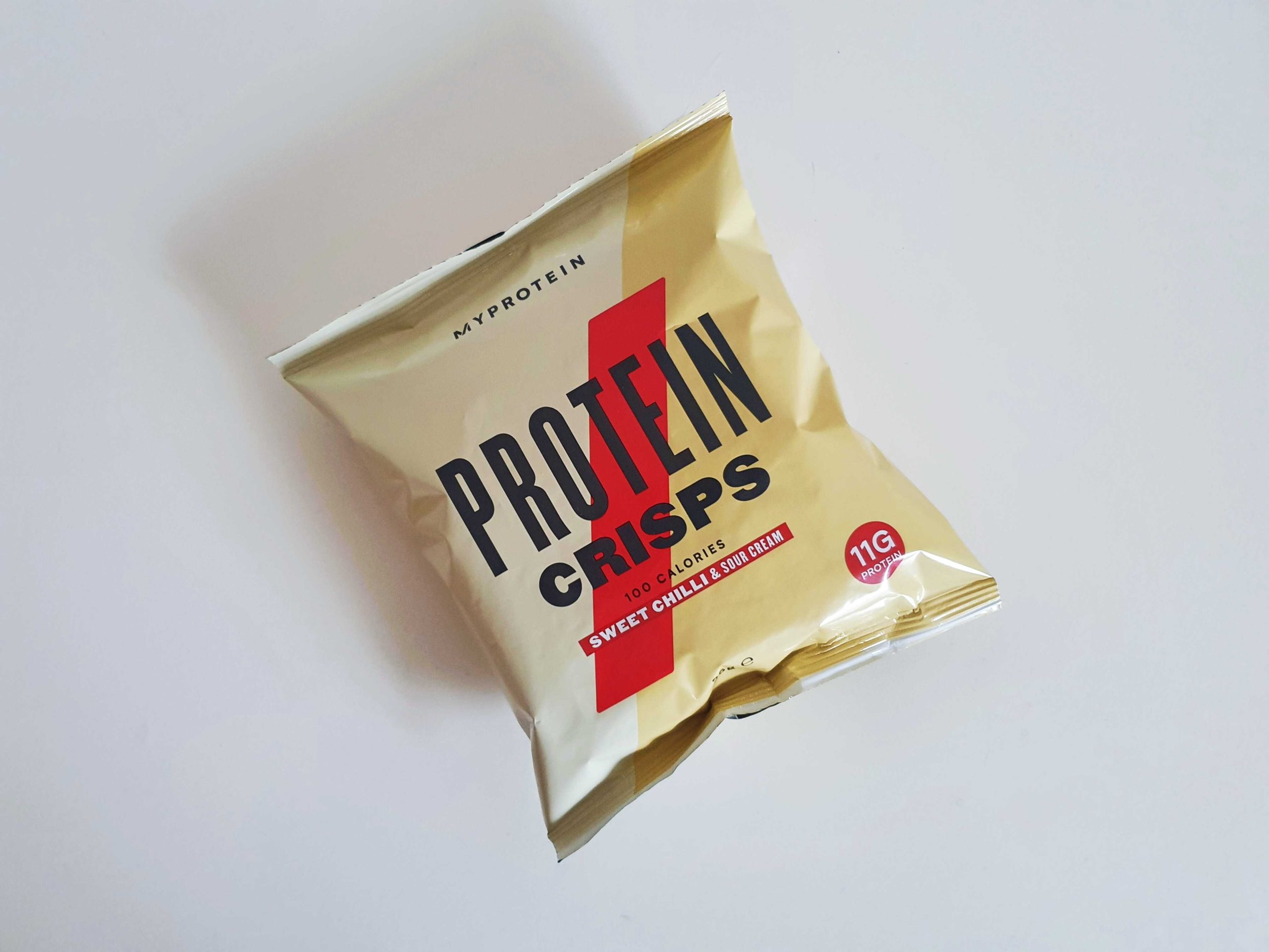 Proteinové chipsy MyProtein s vysokým obsahem bílkovin