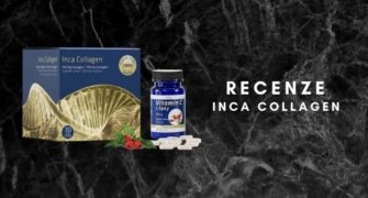 Balení inca collagenu na černobílém pozadí