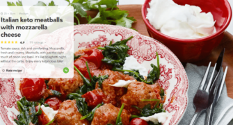Keto recept na masové koule s mozzarellou
