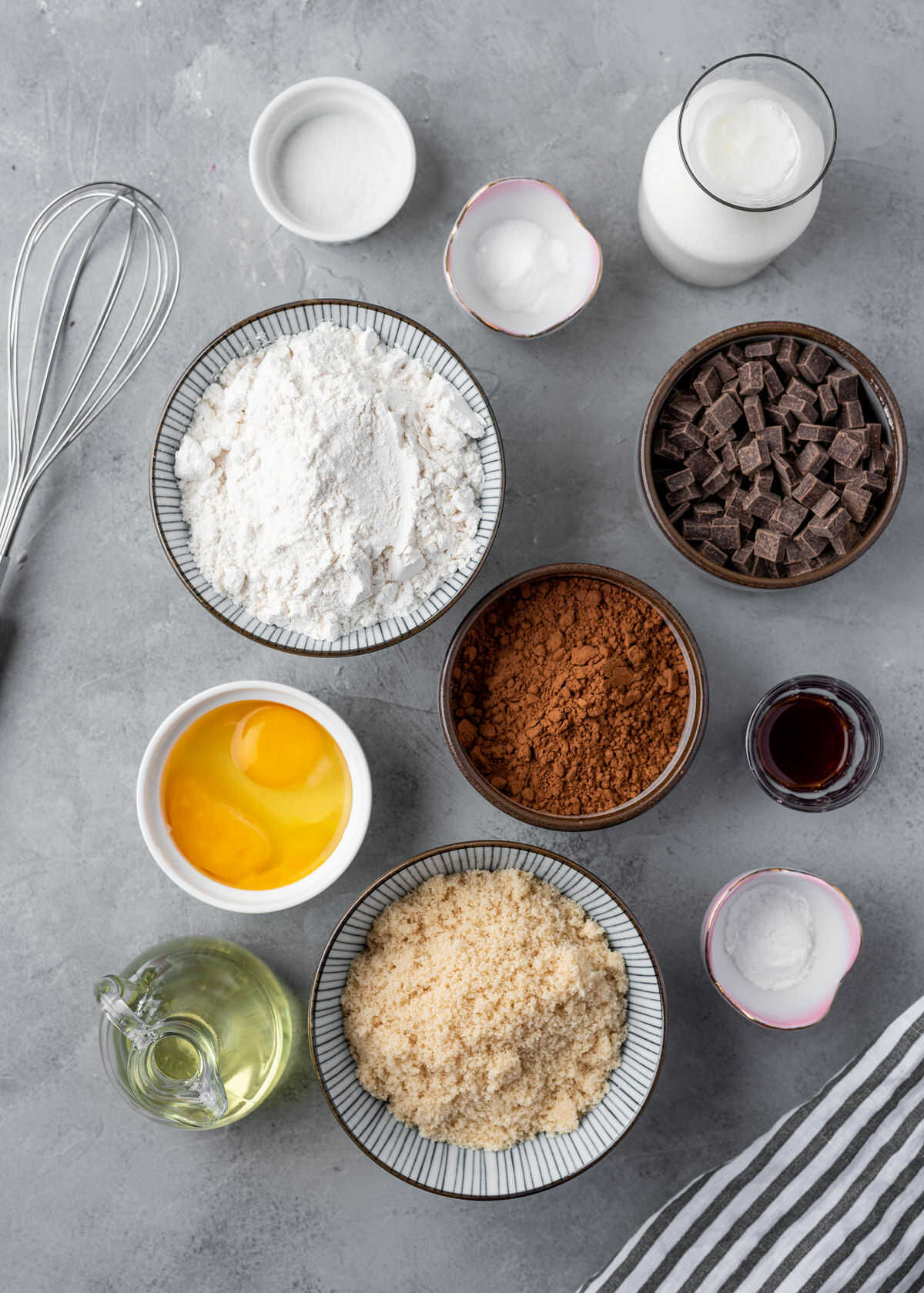 ingredience na výrobu muffinu