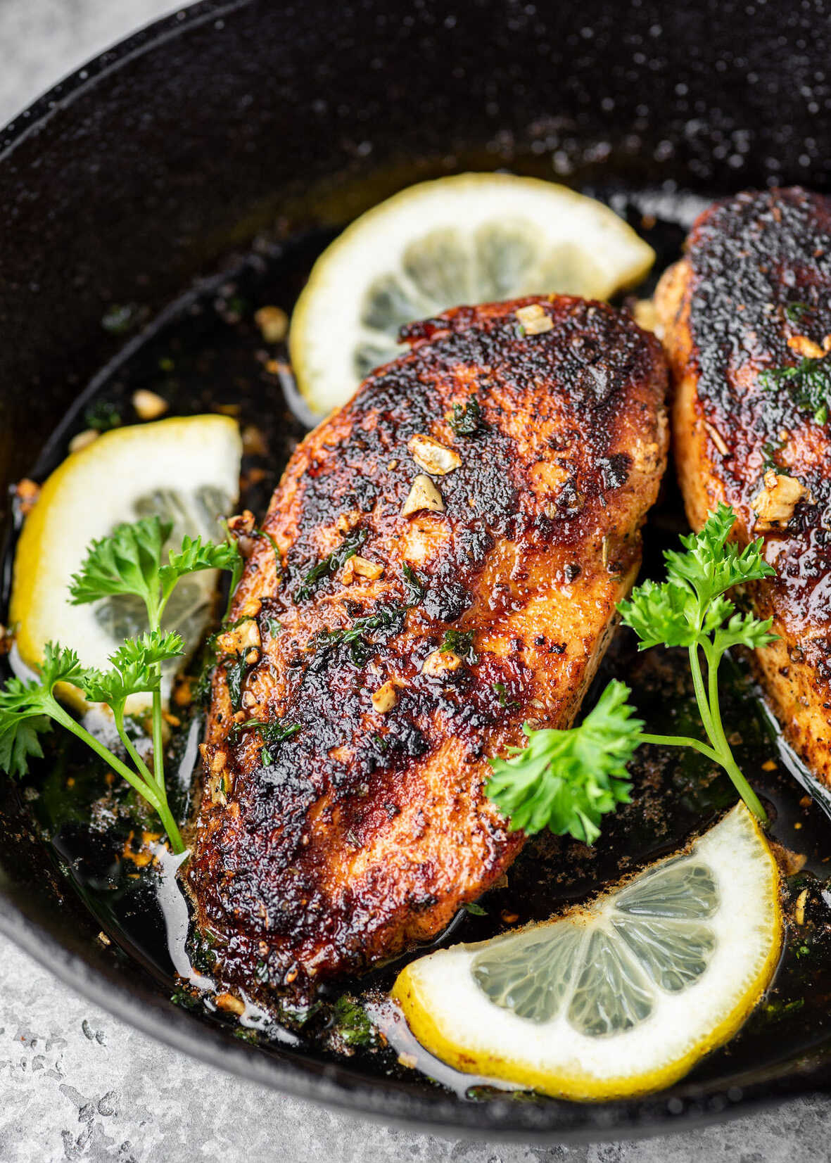 recept kuře na pánvi s česnekem a citrónem