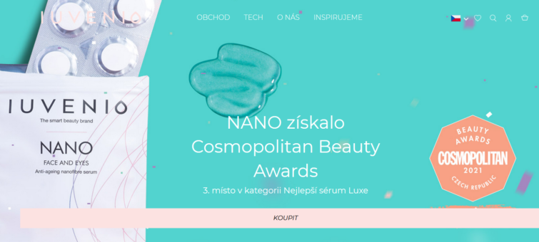 Iuvenio kosmetika hlavní strana