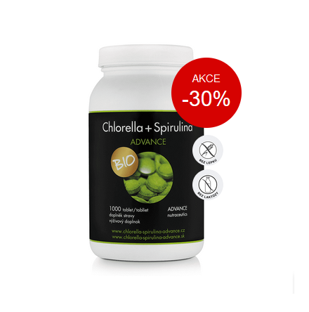 Chlorella + Spirulina ADVANCE 1000 tablet - BIO kvalita