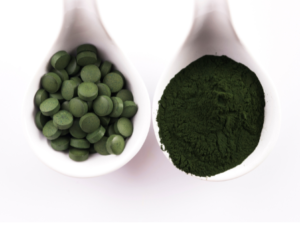 chlorella zelené potraviny